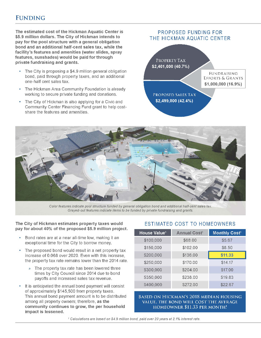 City of Hickman Hickman Aquatics Center